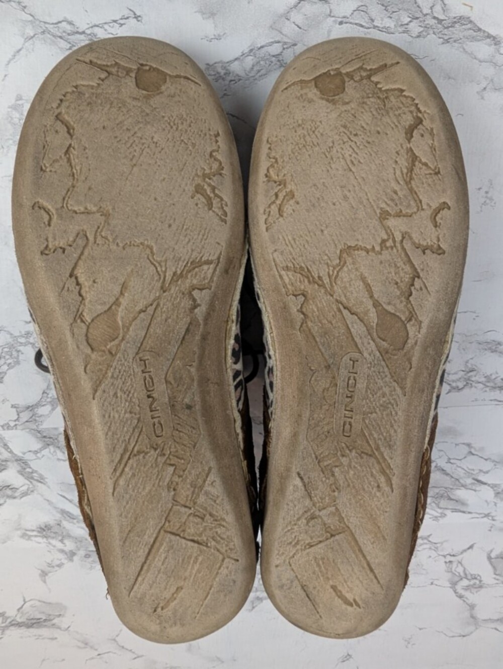 Cinch Women's Leopard Print Driving Moccasins Suede Loafers Size 8.5B CCW3016 - Picture 9 of 14